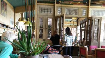 Nice shelter on a windy beach walk. Carribean atmosphere and friendly staff.