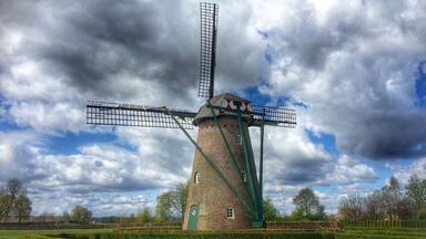 Corn-mill in Hapert,the Netherlands..