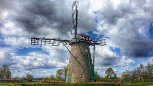 Corn-mill in Hapert,the Netherlands..