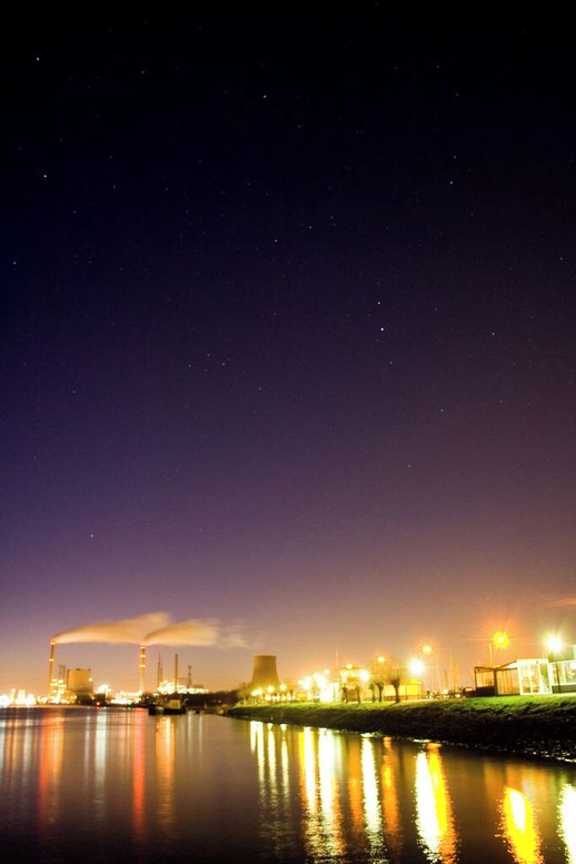 Amercentrale in the very early morning