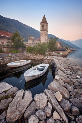 "Sleeping boats in Donji Stoliv"