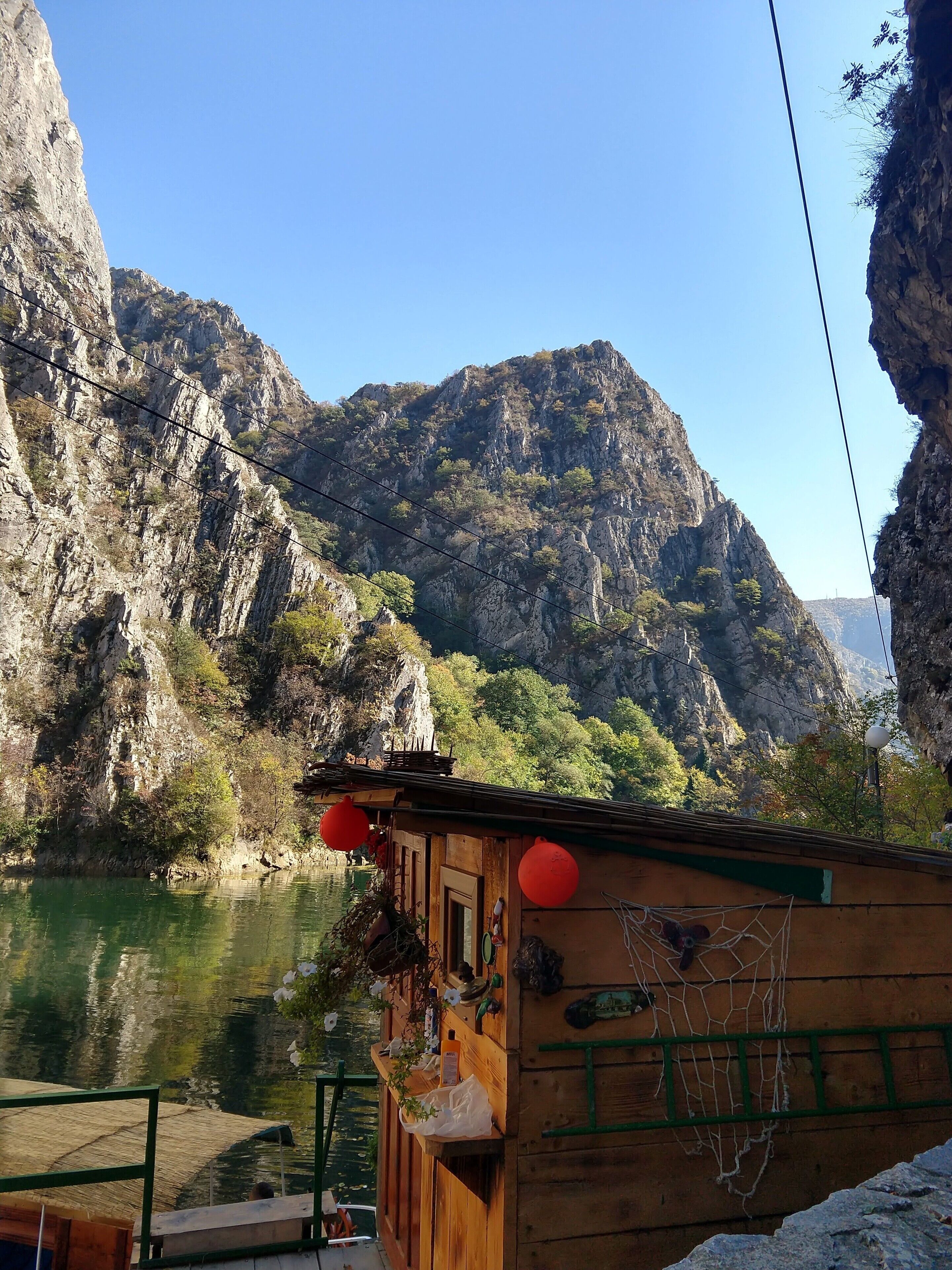The Matka Lake is formed in this gorgeous canyon as the river running through the gorge is dammed. The created artificial lake is a playground for adventurers willing the escape the city life in Skopje or for those tourists willing to admire the canyon’s beautiful landscapes like I did.