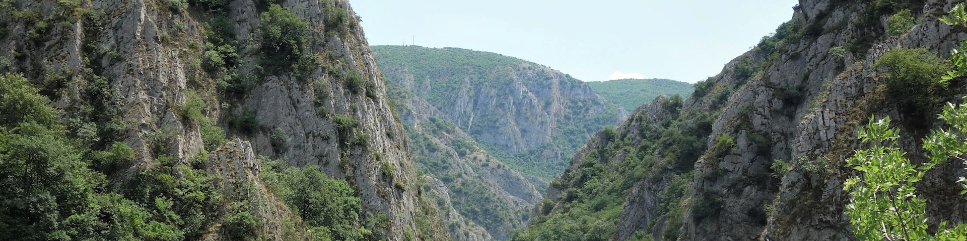 The Matka Canyon, a gorge in which a rich complex of mediaeval building survives, including churches, monasteries and remnants of a fortress (the mediaeval town of Matka). The canyon is open for kayaking.