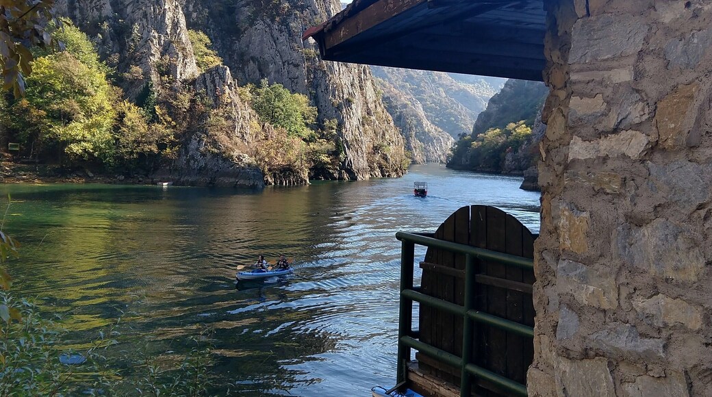The Matka Lake is formed in this gorgeous canyon as the river running through the gorge is dammed. The created artificial lake is a playground for adventurers willing the escape the city life in Skopje or for those tourists willing to admire the canyon’s beautiful landscapes like I did.