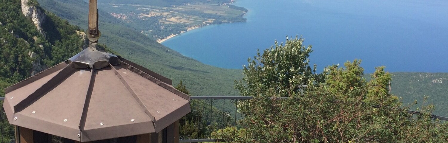 View over Ohrid lake