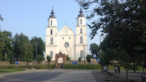 Švč. Mergelės Marijos Ėmimo į dangų bažnyčia
Church next to the central square in Zarasai, close to the Latvian border.