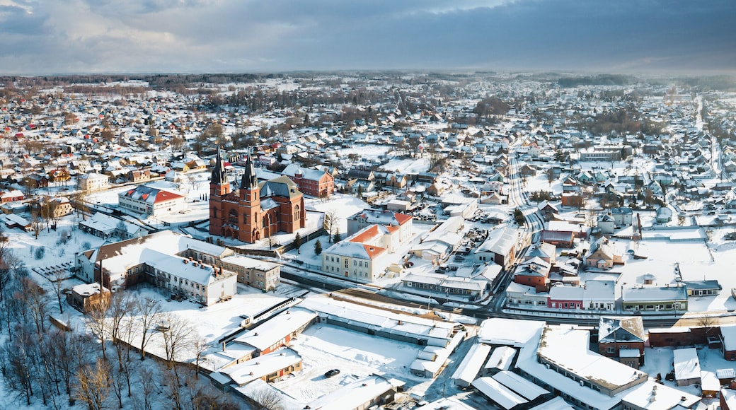 Catholic church in Rezekne. City located in Latgale region of eastern Latvia