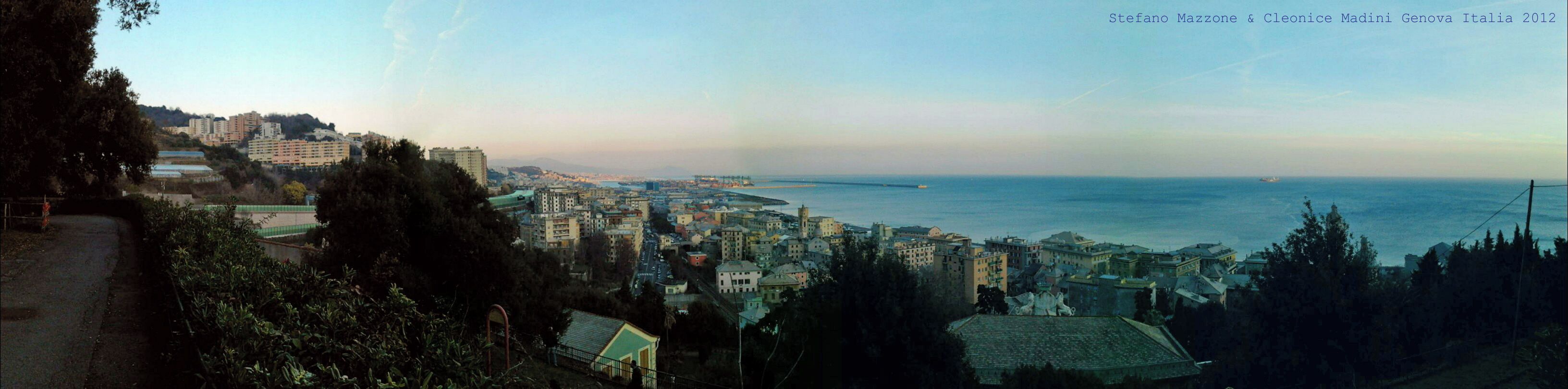 Panoramica da Villa Duchessa di Galliera a Genova Voltri