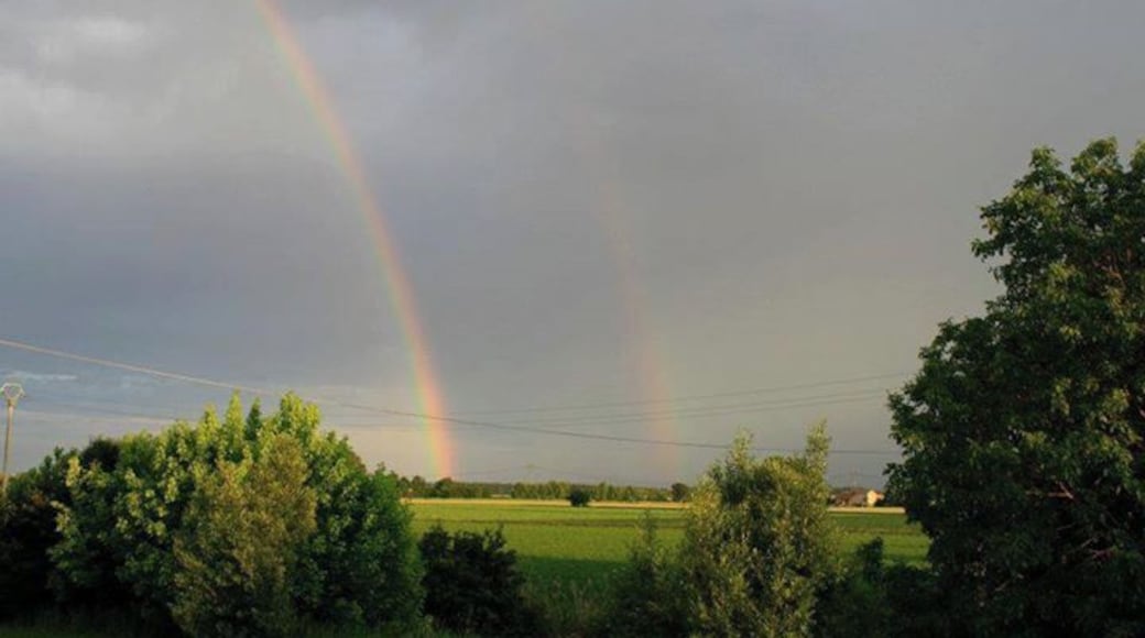 What makes this picture special?
A double rainbow.