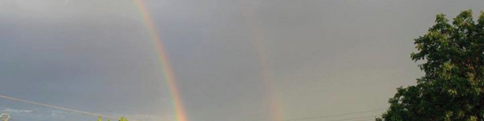 What makes this picture special?
A double rainbow.