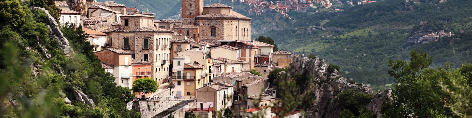 The charming medieval village of Villa Santa Maria,in Abruzzo, Italy.