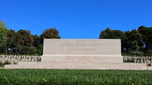 Torino di Sangro, Italy - Sangro River War Cemetery. British and Commonwealth War Cemetery. Soldiers who are fallen in WW2 during the fighting near the Sangro River