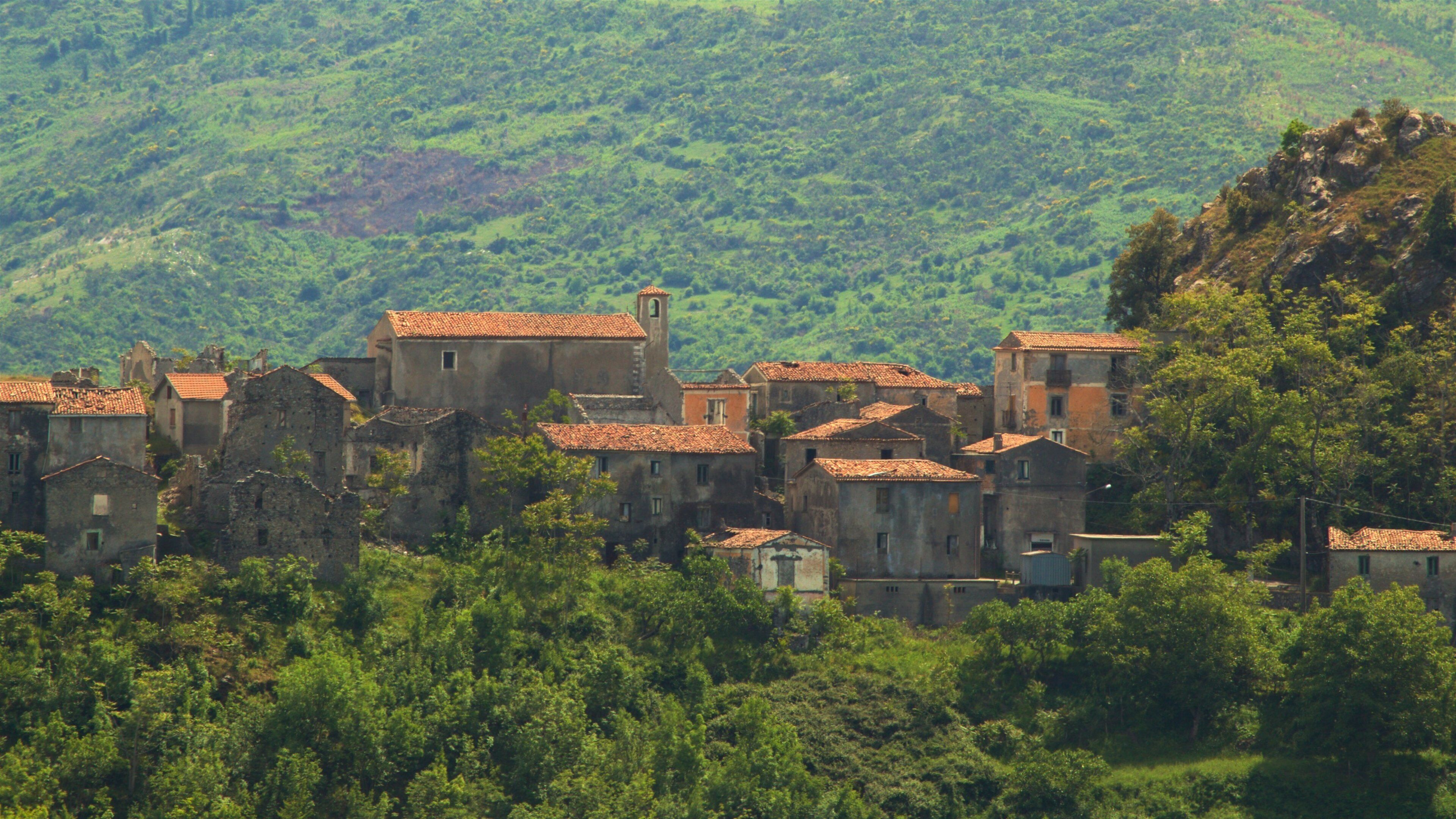 Terranova di Pollino featuring a small town or village and tranquil scenes