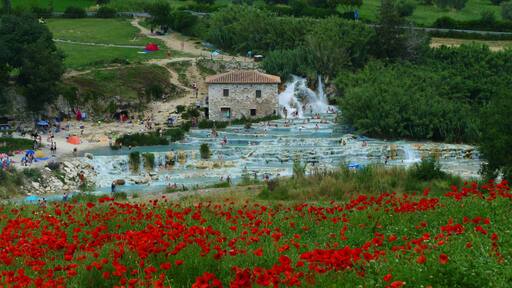 Natural mineral spa Saturnia, Tuscany, Italy