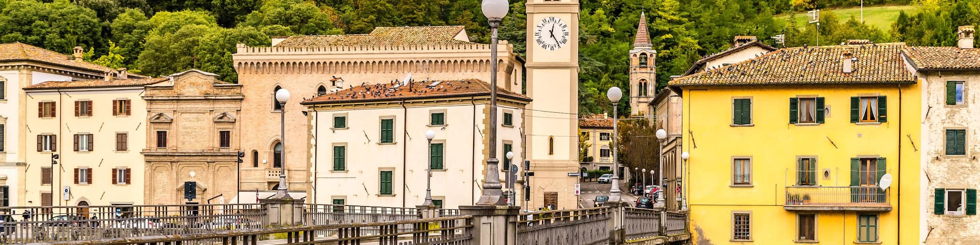 view of Italian country village