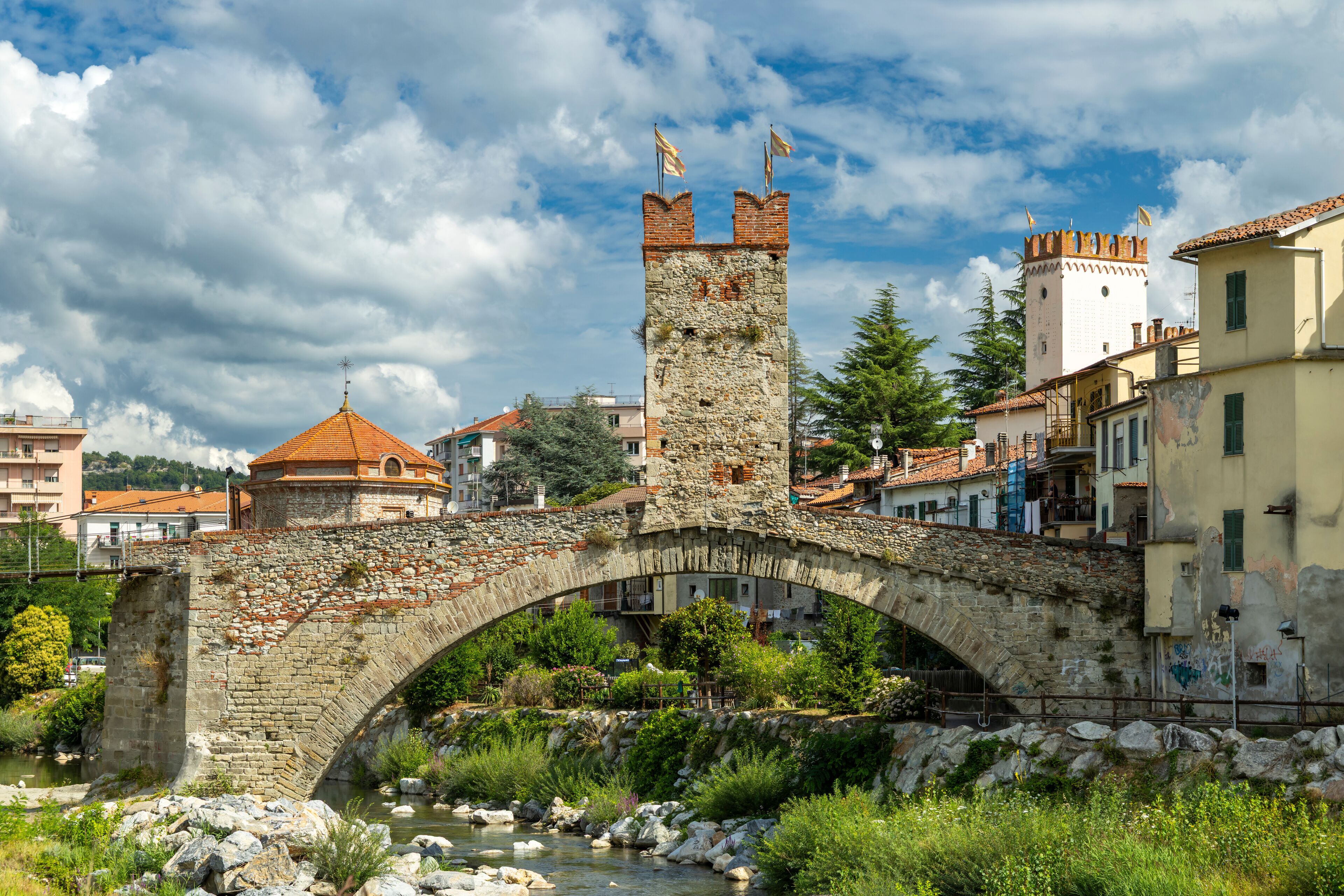 Ponte della Gaietta, medieval bridge in Millesimo Italy