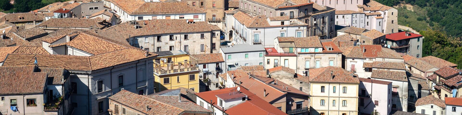 San Marco Argentano, Cosenza district, Calabria, Italy, view of the village