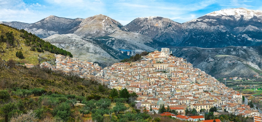 Panoramic view of Morano Calabro