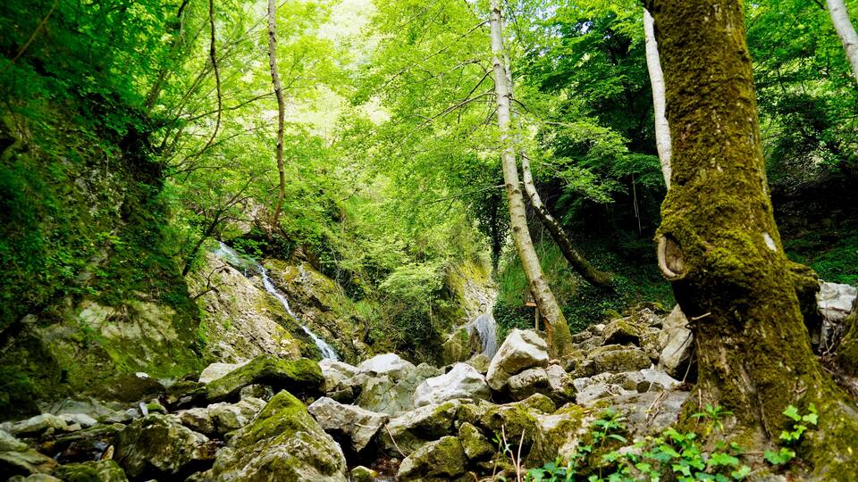cascate di San Fele, Potenza, Basilicata. Italia