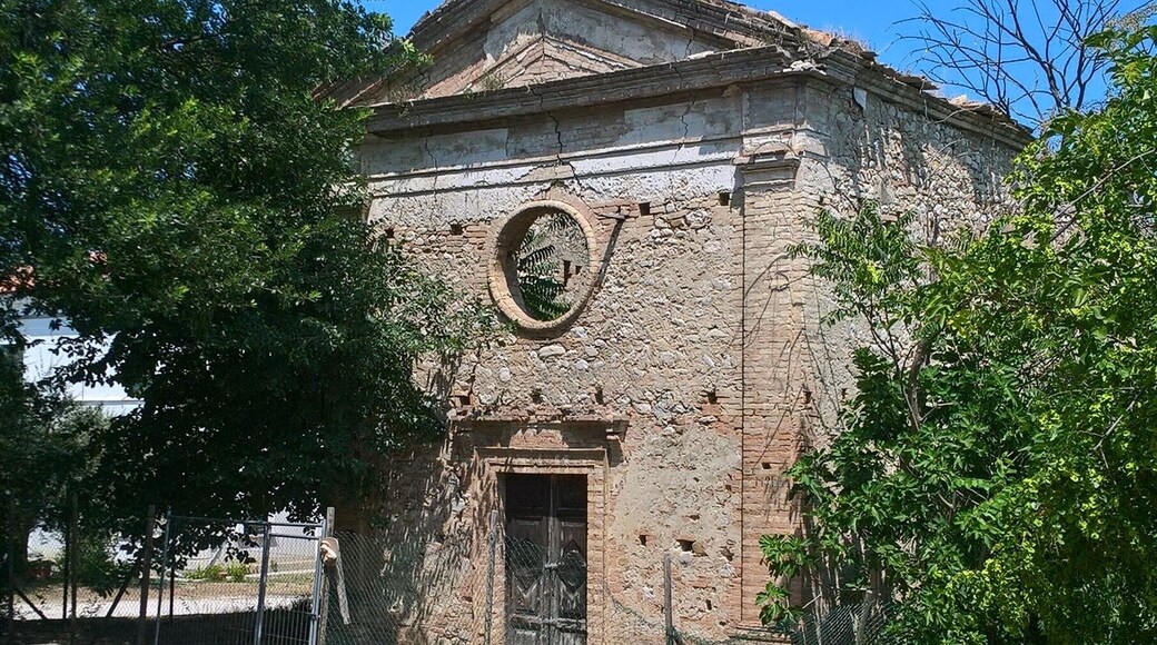 The remains of a started skeleton of the church building, named "L'incompiuta" (the unfinished)