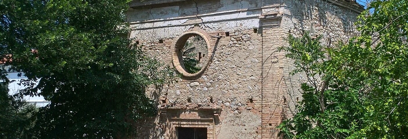 The remains of a started skeleton of the church building, named "L'incompiuta" (the unfinished)