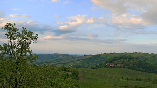 Panorama da Golferenzo a Pometo