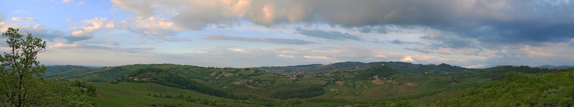 Panorama da Golferenzo a Pometo