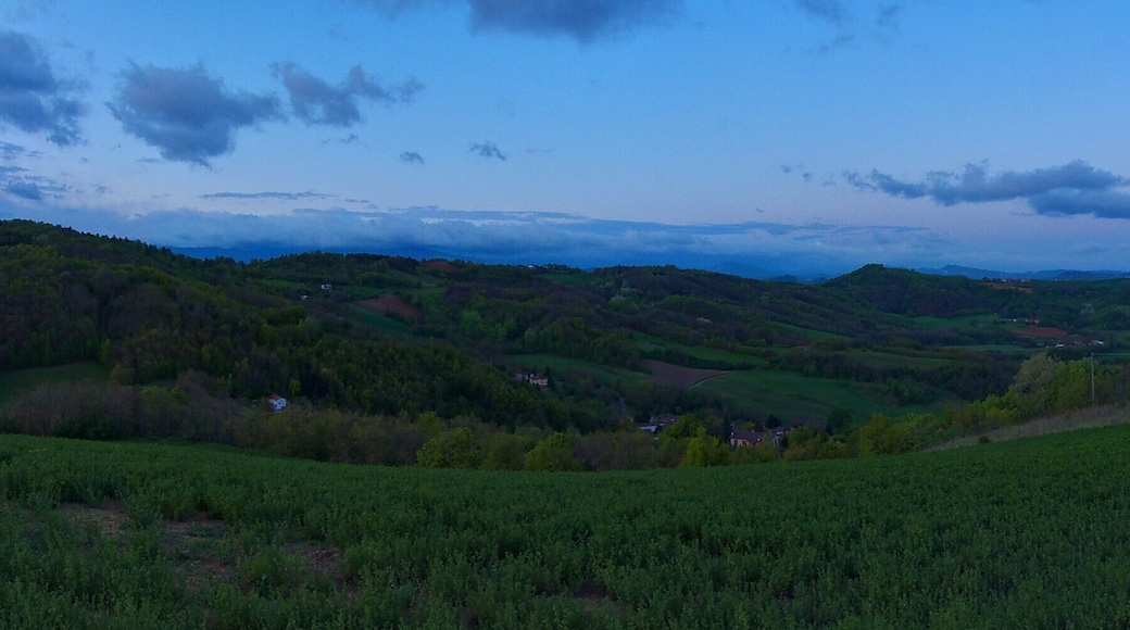 Panorama dal monte Fego, all'alba