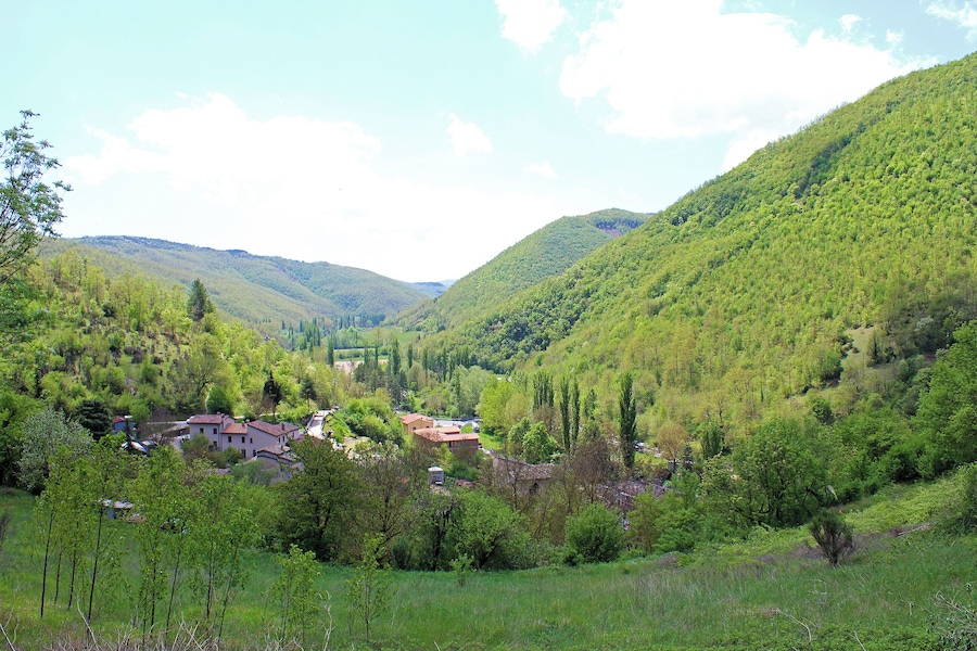 View of Rasiglia (Foligno, Umbria, Italy)