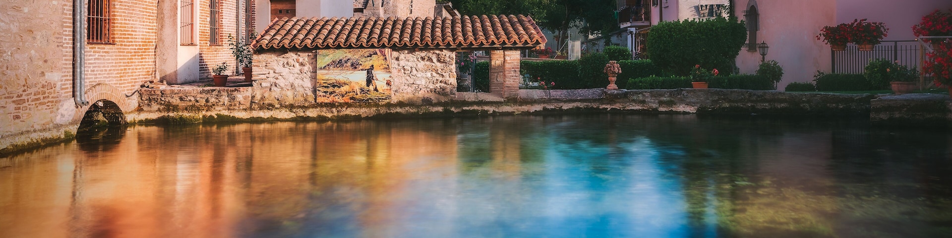 The italian village of Rasiglia, Perugia in Umbria, Italy