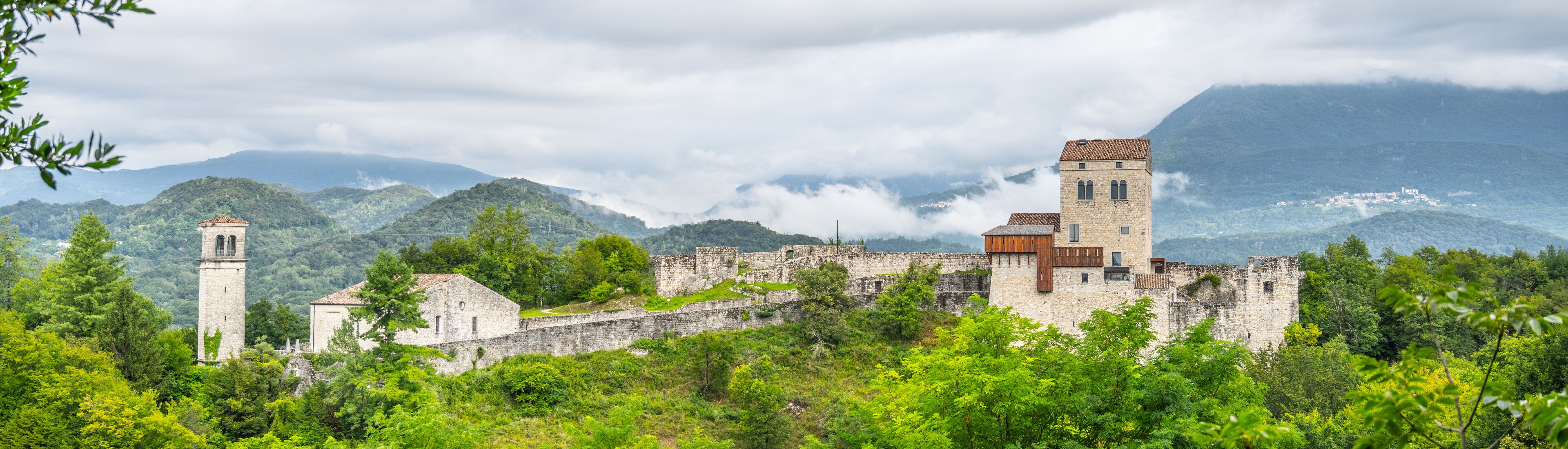 Castle of Ragogna at Tagliamento River