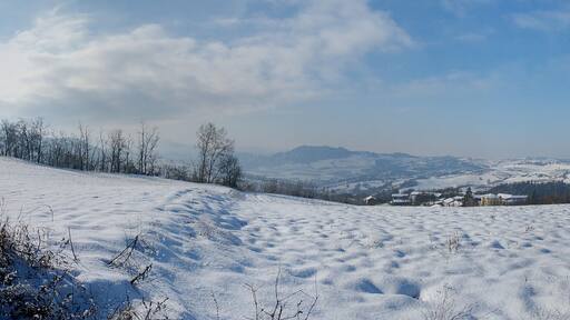 Scorcio della Val Curone innevata
