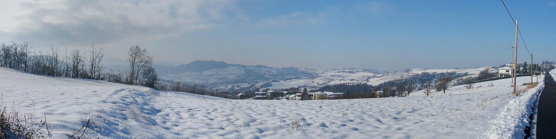 Scorcio della Val Curone innevata