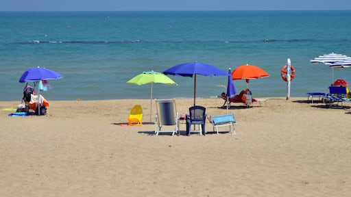 veduta di alcuni angoli delle spiagge di Grottammare, Marche, Italia