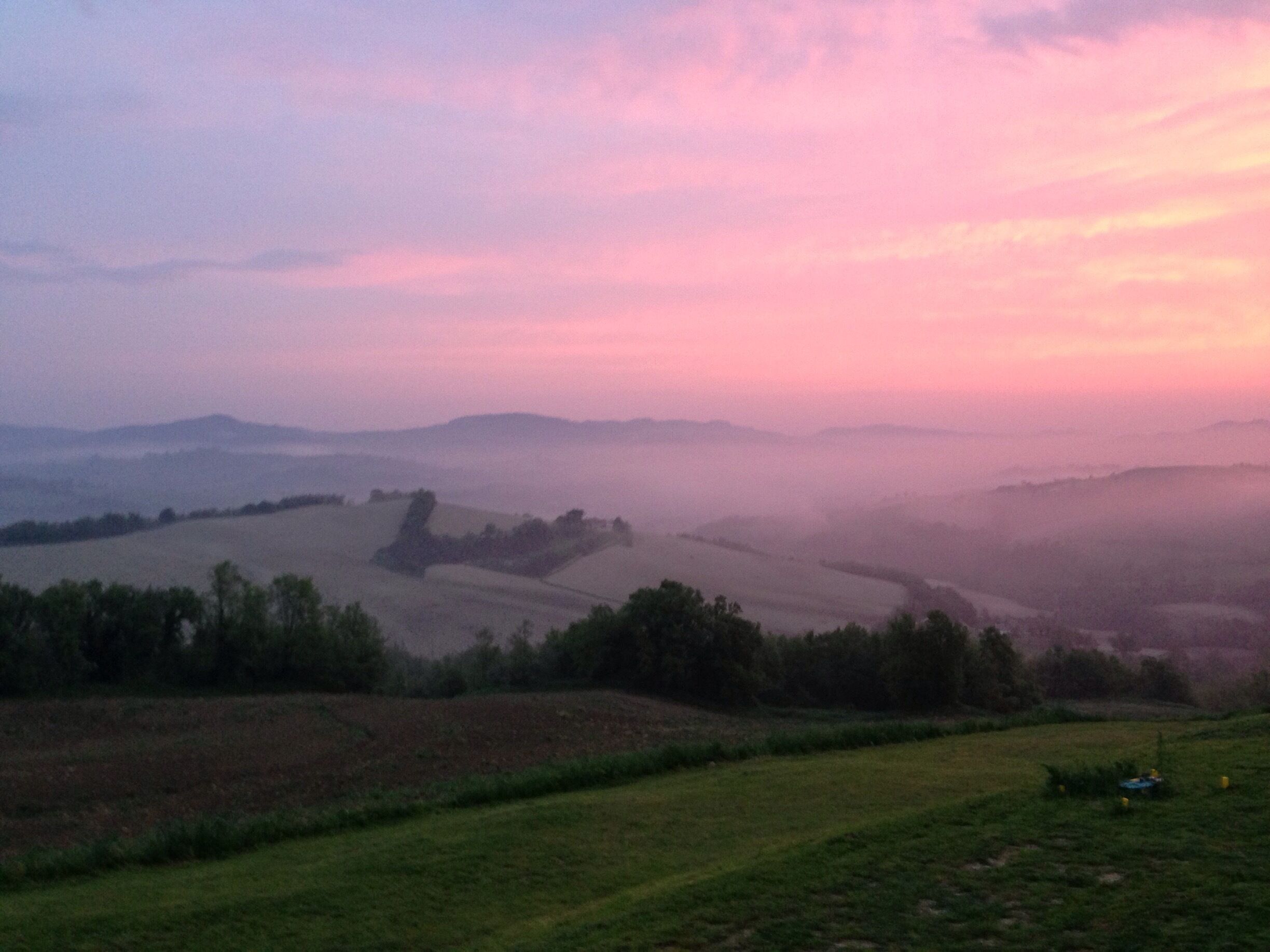 Sunrise at Maison Malatesta / Pergola - Marche ... a special place almost paradise on Earth!