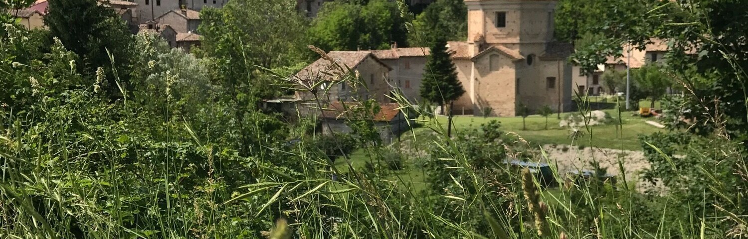 Passing clouds over Pergola, Marche Italy.