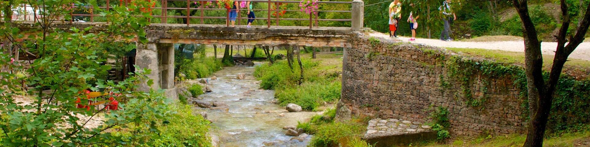Italy showing a river or creek and a bridge