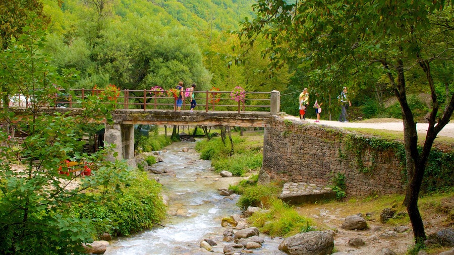 Italy showing a river or creek and a bridge