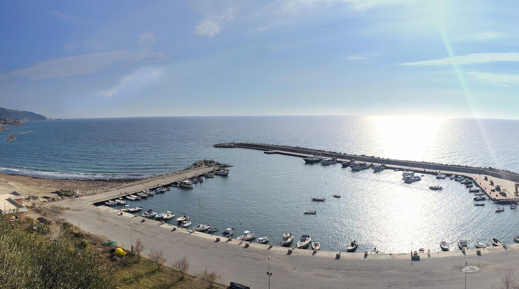 Harbor by Montecorice village, Italy