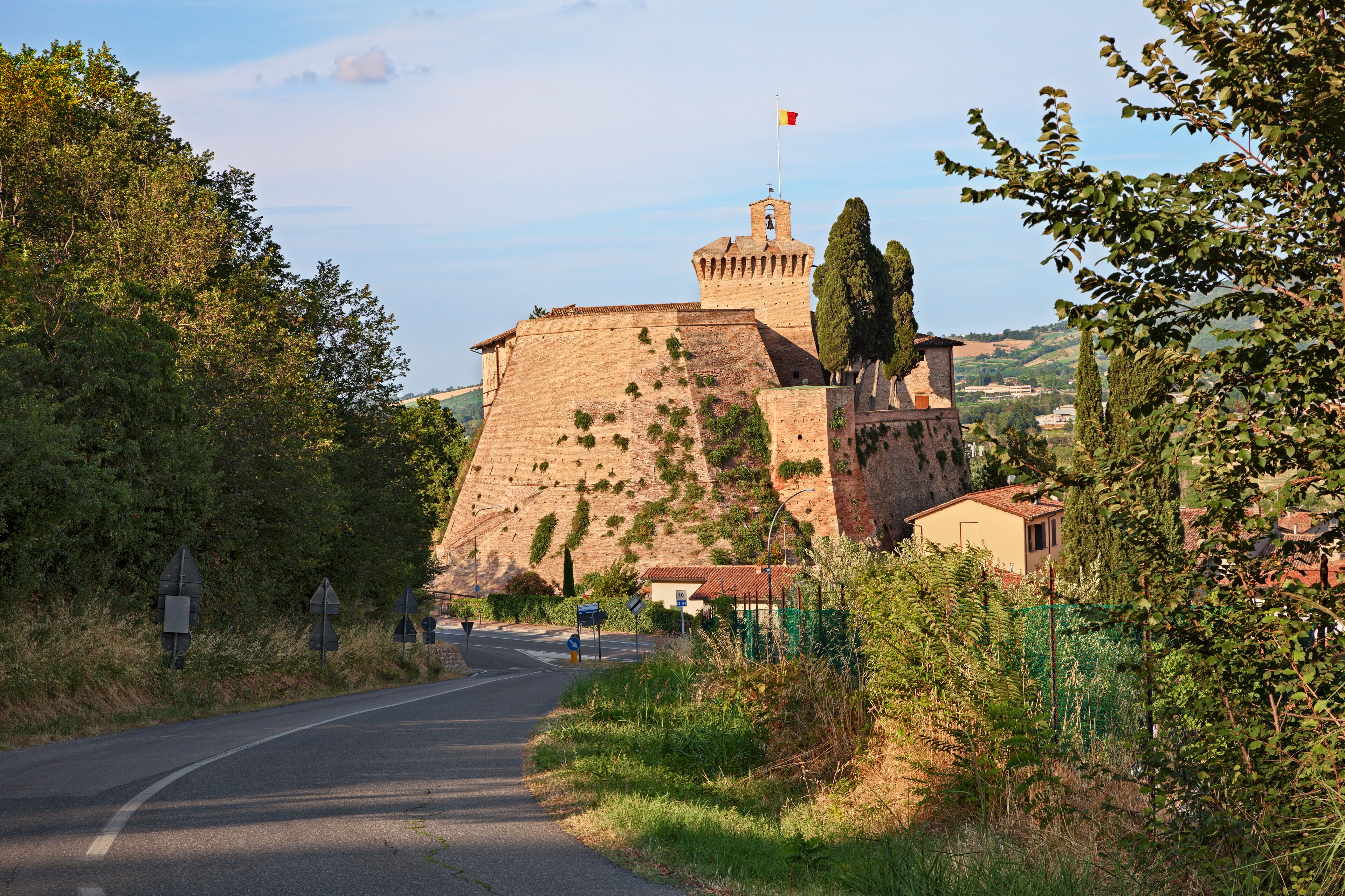 Meldola, Forli Cesena, Emilia Romagna, Italy: the medieval castle in the picturesque ancient town