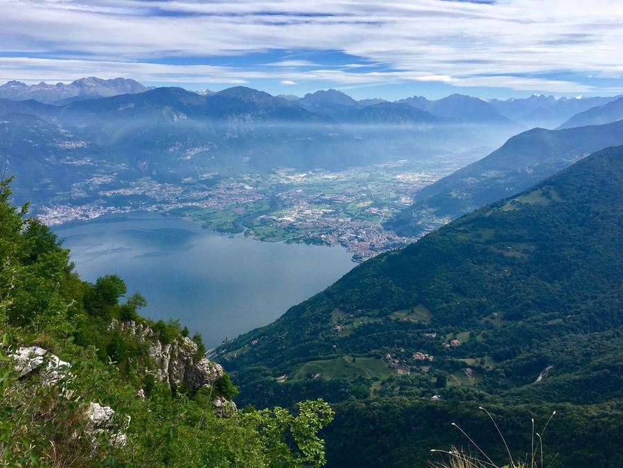 The outlet of "Oglio" river in the Iseo Lake from the top of "Colle dei trentapassi"
#landscape #lake #mountain #nature #trekking