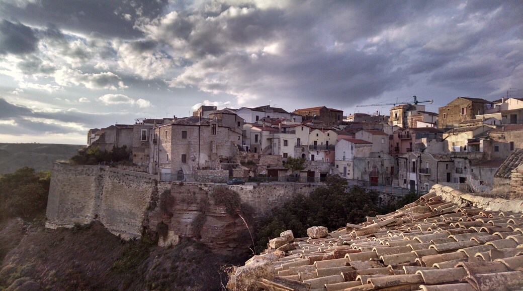 A beautiful evening sky over medieval Irsina.