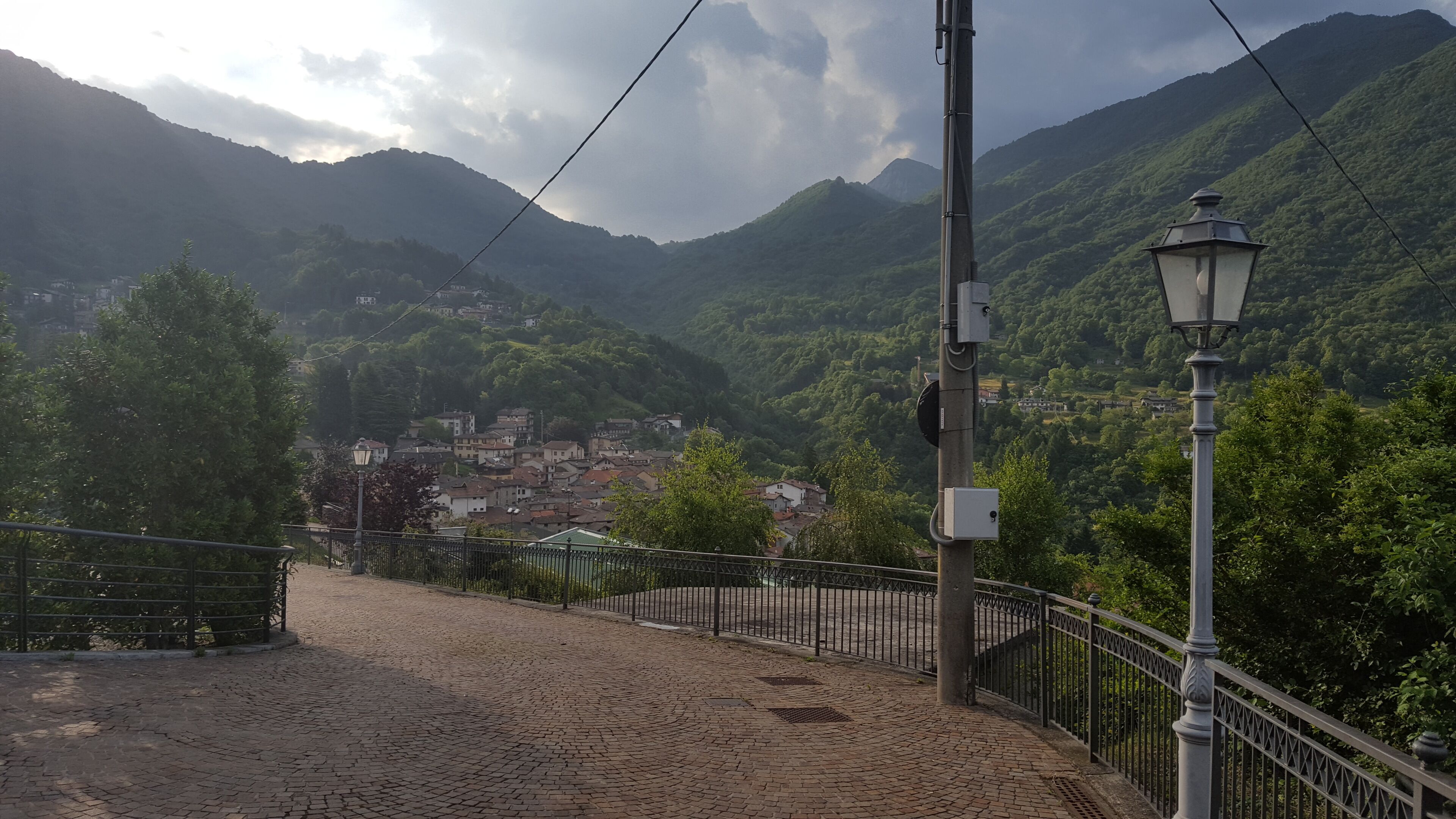 View from Chiesa di San Vittore, Esino Lario, Italy