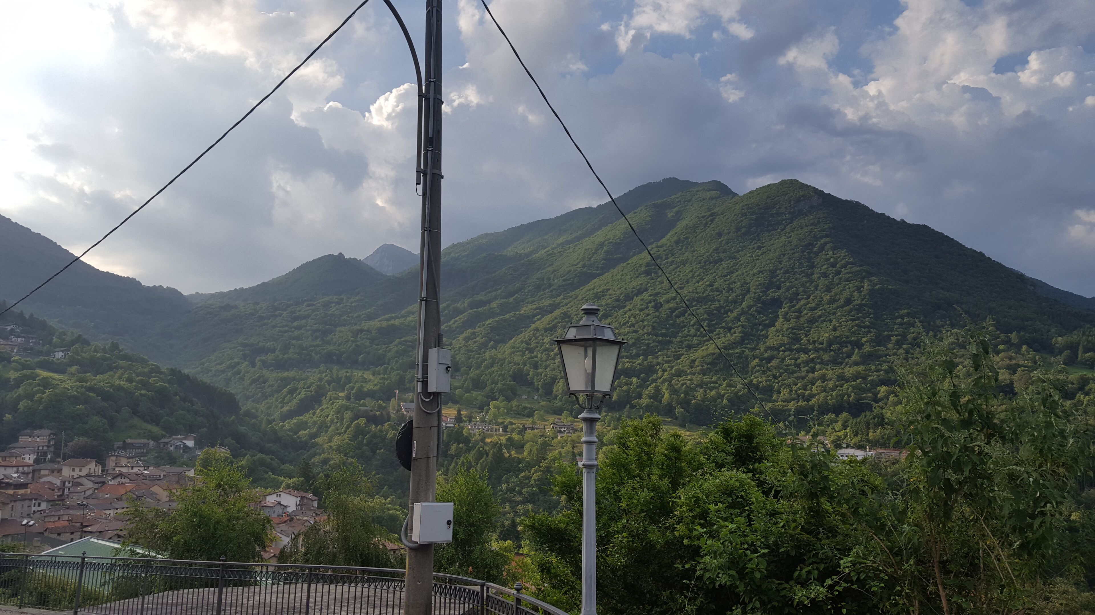 View from Chiesa di San Vittore, Esino Lario, Italy