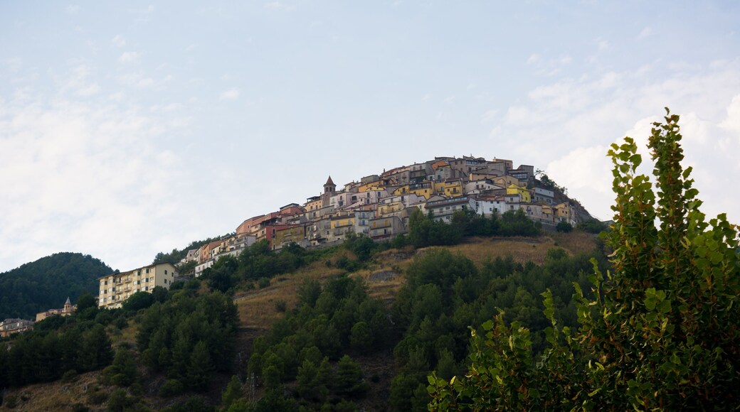 Horizontal Shot of the Town of Castelluccio Superiore, in Basilicata