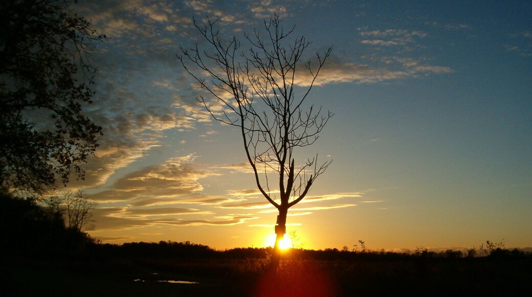 tramonto in campagna