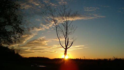 tramonto in campagna