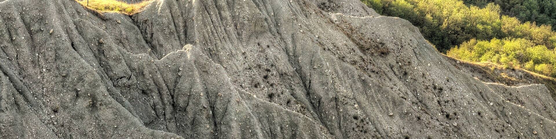 Castello di Rossena tra i calanchi - Canossa, Reggio Emilia, Italia