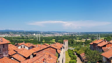 Ricetto di Candelo, panoramic view. Color image