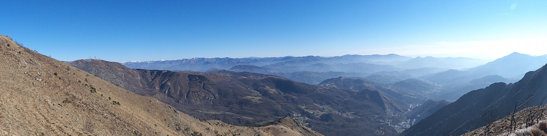 Vista verso Campomorone e Pontedecimo